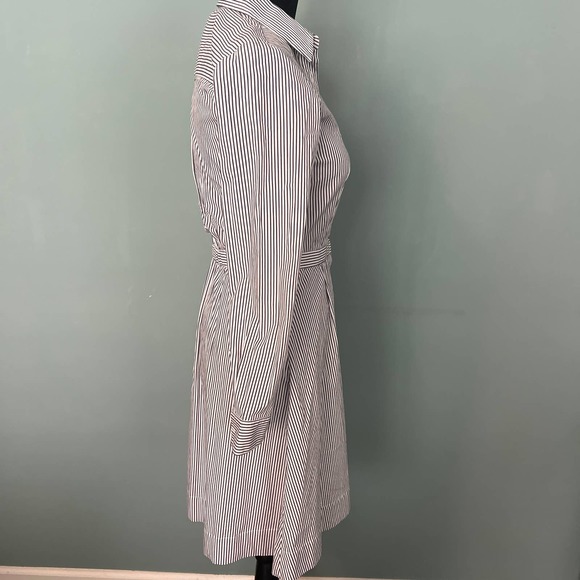 J. Crew Striped Shirt Dress - 00 - Picture 3 of 6